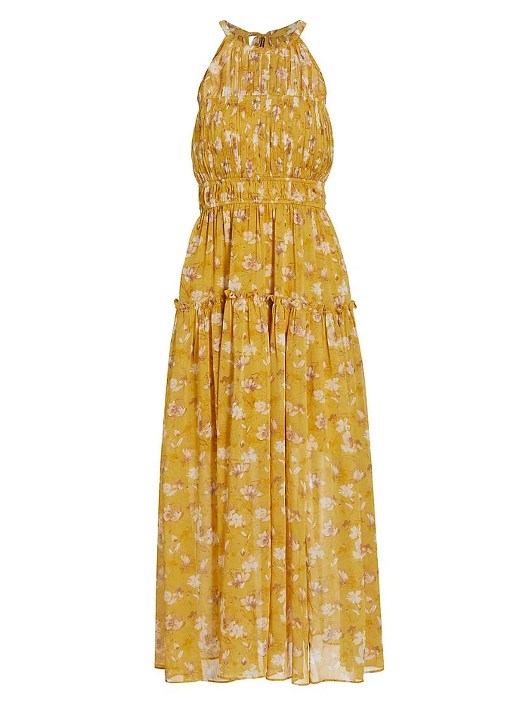 Maryam Floral Sleeveless Midi-Dress