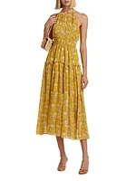 Maryam Floral Sleeveless Midi-Dress