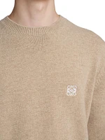 Logo Wool Crewneck Sweater