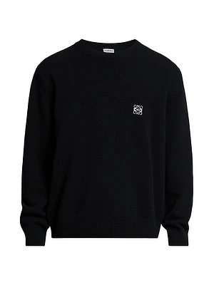 Logo Wool Crewneck Sweater