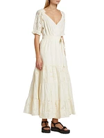 Sasha Surplice Tiered Maxi Dress