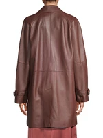 Nevada Leather Trench Coat