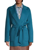 Ellisse Wool-Blend Belted Coat