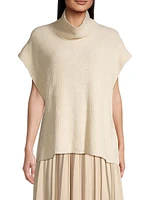 Polo Rib-Knit Wool-Blend Top