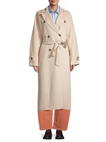 Affetto Wool-Blend Trench Coat