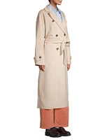 Affetto Wool-Blend Trench Coat