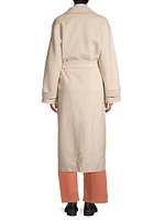 Affetto Wool-Blend Trench Coat