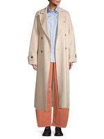 Affetto Wool-Blend Trench Coat