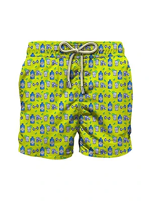 Lighting Micro Fantasy Graphic Swim Trunks