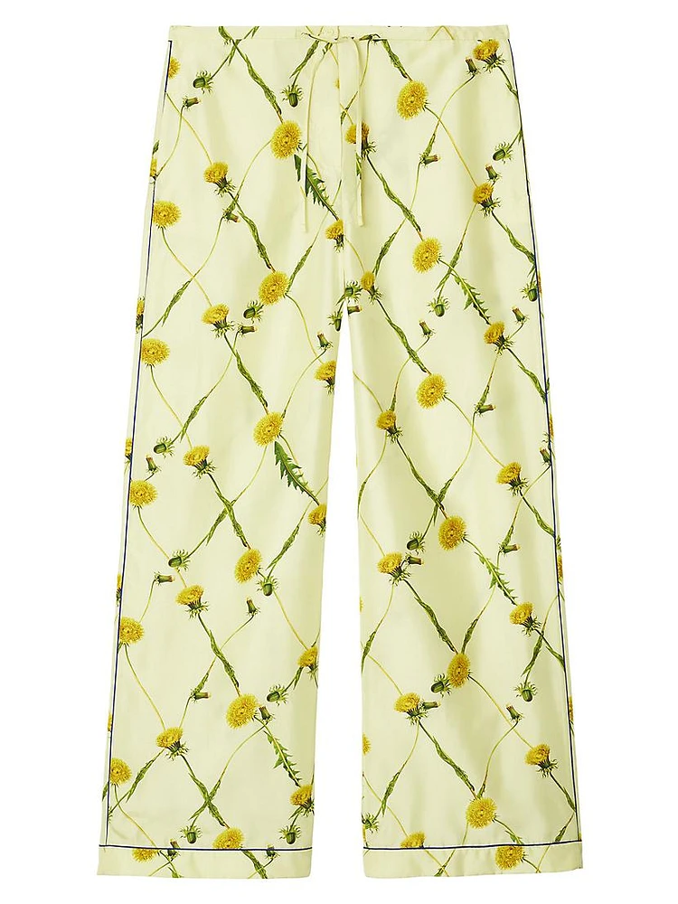 Daffodil Silk Drawstring Pants