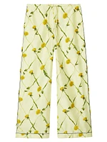 Daffodil Silk Drawstring Pants