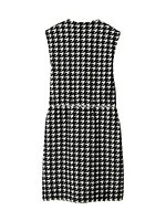 Houndstooth Sheath Minidress