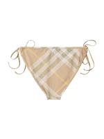 Check Side-Tie Bikini Bottoms