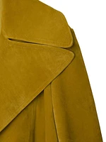 Suede Belted Trench Coat