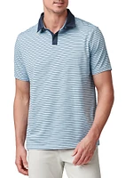 Golf Sport Striped Polo Shirt