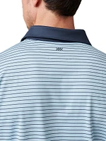 Golf Sport Striped Polo Shirt