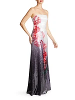 Spencer Sequin Strapless Gown