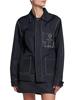 Contrast Seam Workwear Jacket