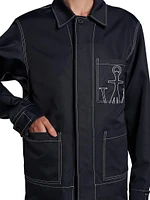 Contrast Seam Workwear Jacket