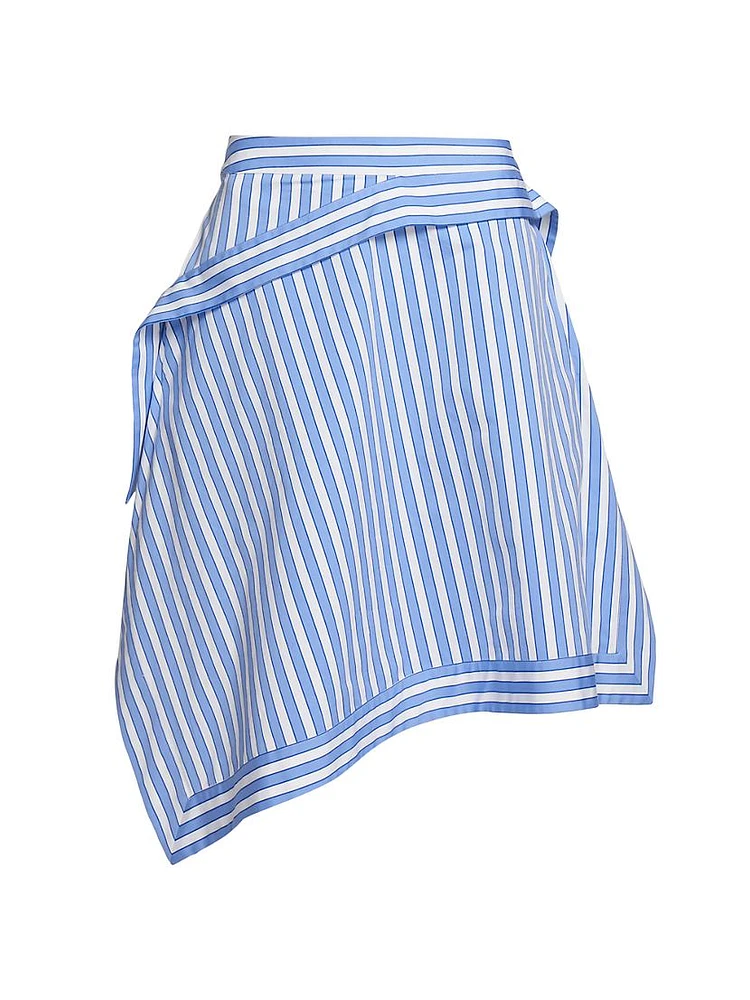 Stripe Cotton Handkerchief Skirt