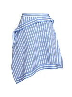 Stripe Cotton Handkerchief Skirt