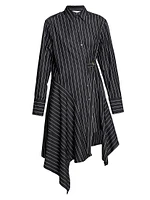 Stripe Cotton Deconstructed Shirtdress