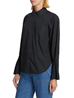 Boxy High-Low Cotton Shirt