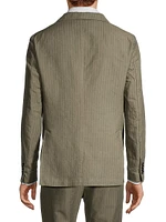 Catch2 Pinstriped Linen & Cotton-Blend Blazer