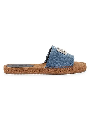Denim DG Espadrille Slides
