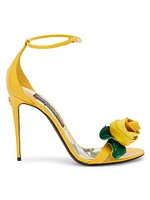 Rosette 105MM Leather High-Heel Sandals