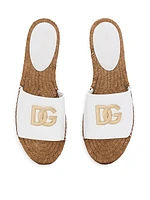 DG Leather Espadrille Sandals