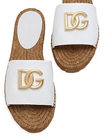 DG Leather Espadrille Sandals