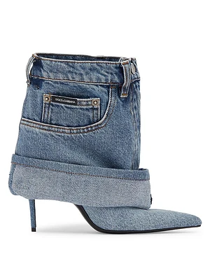 Denim Booties