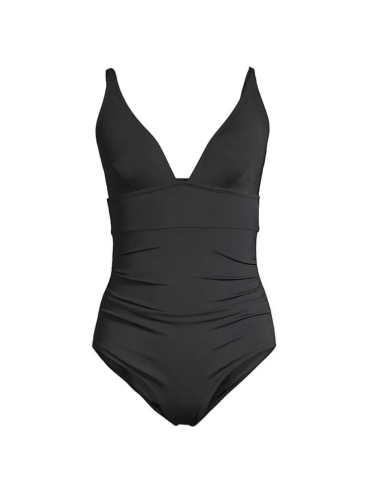 Niki V-Neck One-Piece Swimsuit