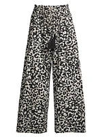 Brooke Cotton-Blend Drawstring Pants