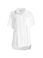 Michelle Crinkled Cotton Shirt