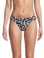 Leopard-Print Bikini Bottom