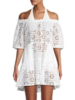 Kelly Eyelet Cover-Up Minidress