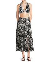 Jenni Tiered Cotton-Blend Midi-Skirt