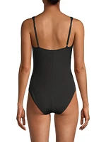 Taylor Lace-Up One-Piece Swimsuit