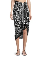 Melanie Leopard-Printed Pareo Cover-Up