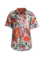 Michelle Boxy Floral Cotton Shirt