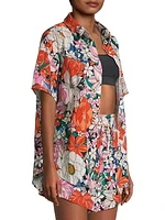 Michelle Boxy Floral Cotton Shirt