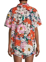 Michelle Boxy Floral Cotton Shirt