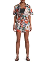 Michelle Boxy Floral Cotton Shirt