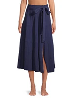 Jenni Cotton Tie-Waist Maxi Skirt