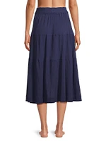 Jenni Cotton Tie-Waist Maxi Skirt