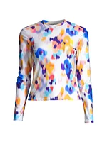 Stephanie Printed Rashguard Top