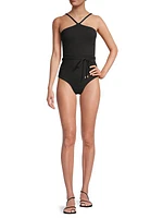 Daphne High Neck One-Piece Swimsuit