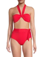 Loryn Twist-Front Bikini Top